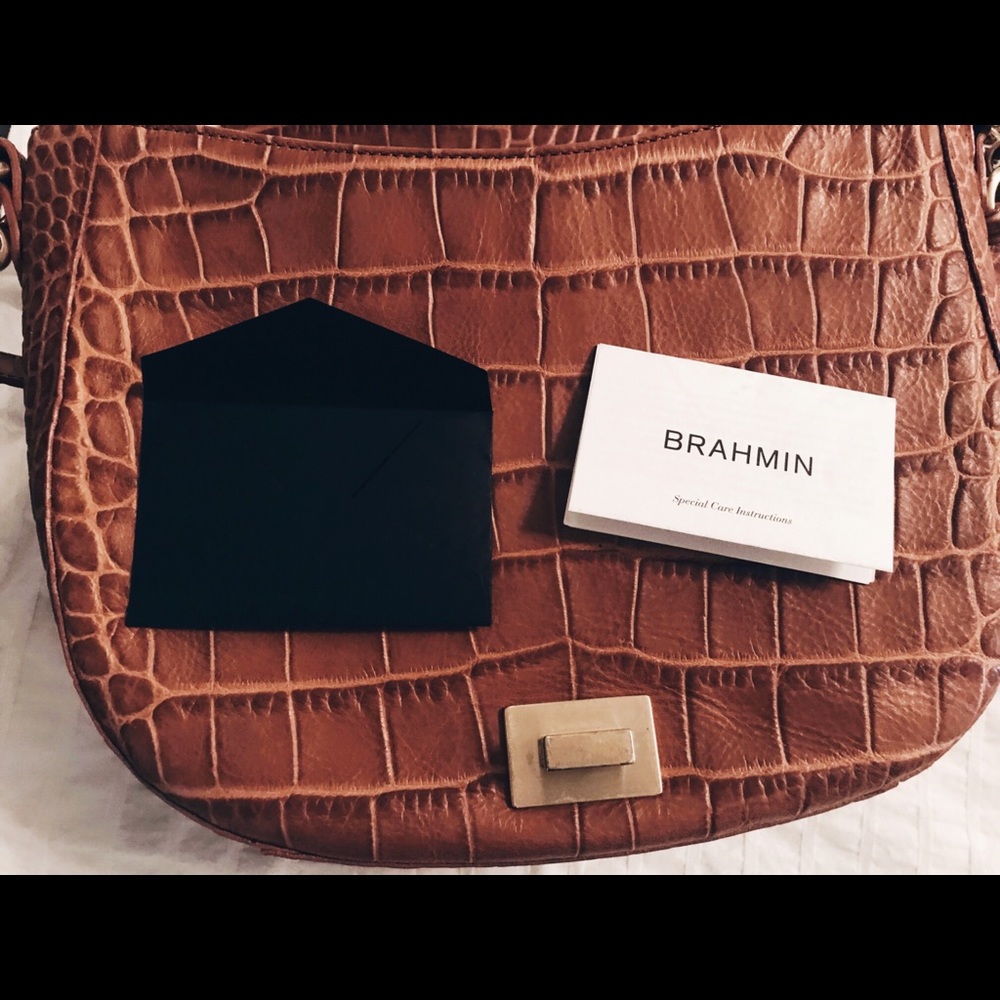Brahmin Melbourne collection cross body saddle bag - Picture 2 of 8